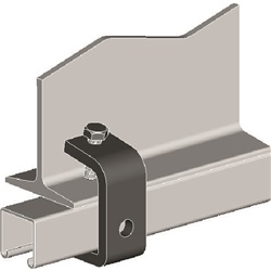 Ganascia zincata a caldo per profilo 41x41 mm fissaggio elettrico robusto