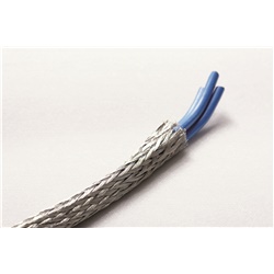 Treccia tubolare stagnata rame Classe 2 Ø10-20mm per schermatura cavi impianti elettrici L50m