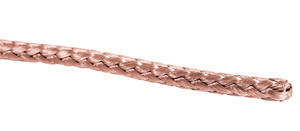 Treccia tonda rame rosso 100 mmq flessibile per applicazioni elettriche industriali e commerciali