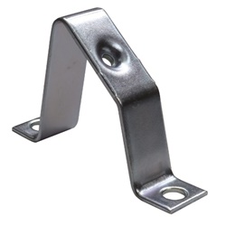 Cavalotto supporto inclinato zincato acciaio foro 45mm M6 per installazioni elettriche