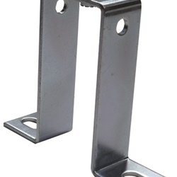 Staffa cavallotto piano H50 mm foro M6 per montaggio quadri elettrici
