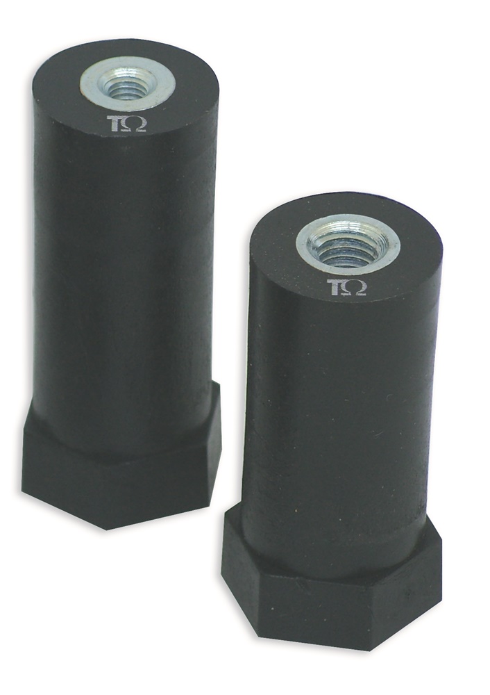 Isolatore colonnina PA66 nero H35 mm M6 resistente fiamme applicazioni elettriche