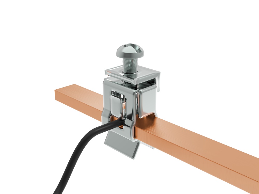 Morsetto a clip per barra 12x4 connessione elettrica sicura e durevole professionale