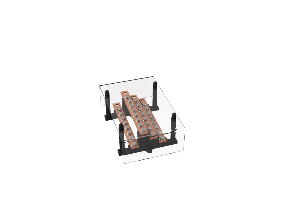 Ripartitore elettrico kit 250A 6 uscite M6 230mm per impianti industriali e commerciali