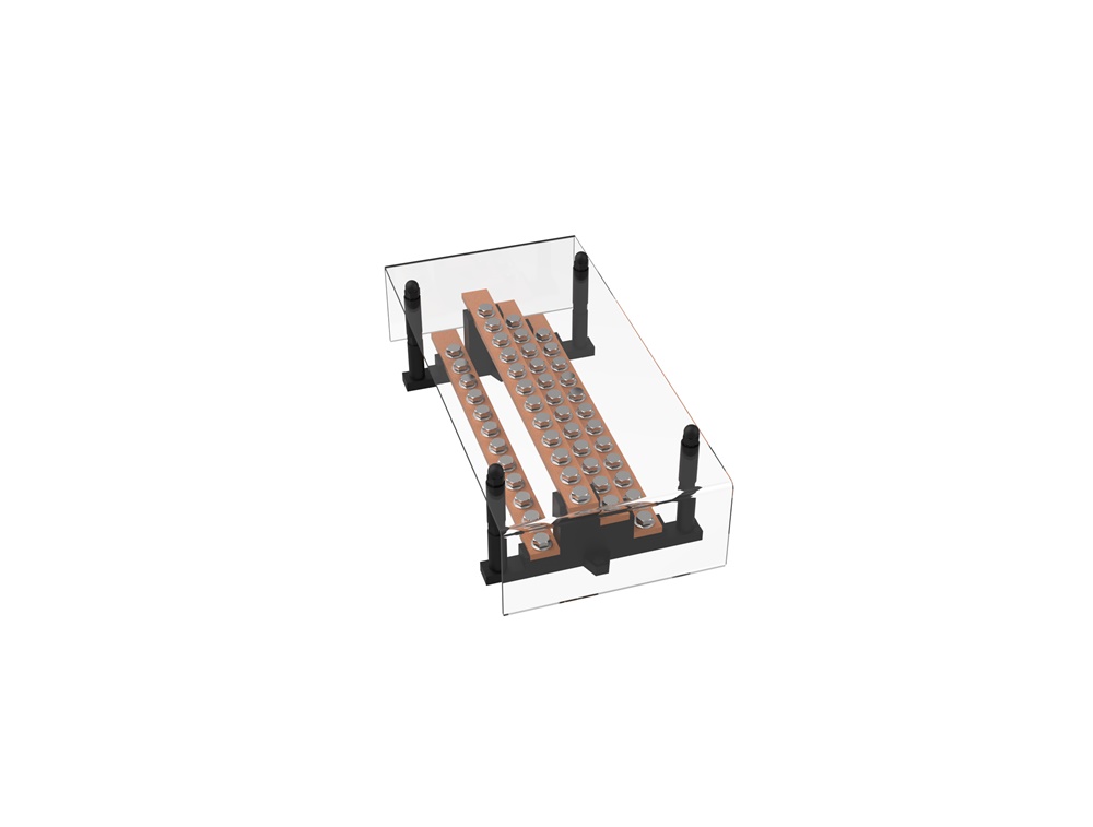 Ripartitore elettrico 250A 10 uscite 4 poli kit distribuzione industriale