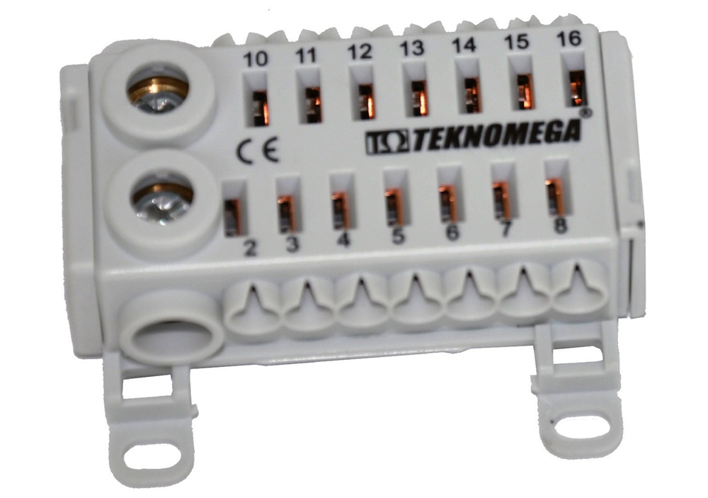 Ripartitore elettrico Quick Unipol 80A 1 polo compatto per distribuzione corrente