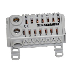 Ripartitore elettrico Quick Unipol 80A 1 polo compatto per distribuzione corrente