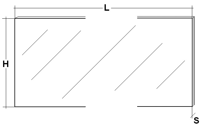 Schermo protezione pieghevole PETG 1000x2000 mm per ambienti elettrici