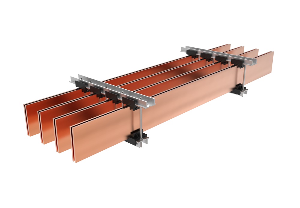 Kit supporti 2 barre 5mm trifase per impianti elettrici industriali e commerciali