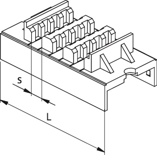 Kit supporti trifase 3 barre 10mm per impianti elettrici industriali e commerciali