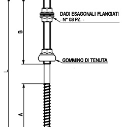 Vite autofilettante inox M10x250mm resistente corrosione per fissaggi elettrici e meccanici