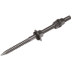 Vite autofilettante acciaio inox M12x350 mm resistente corrosione per installazioni elettriche