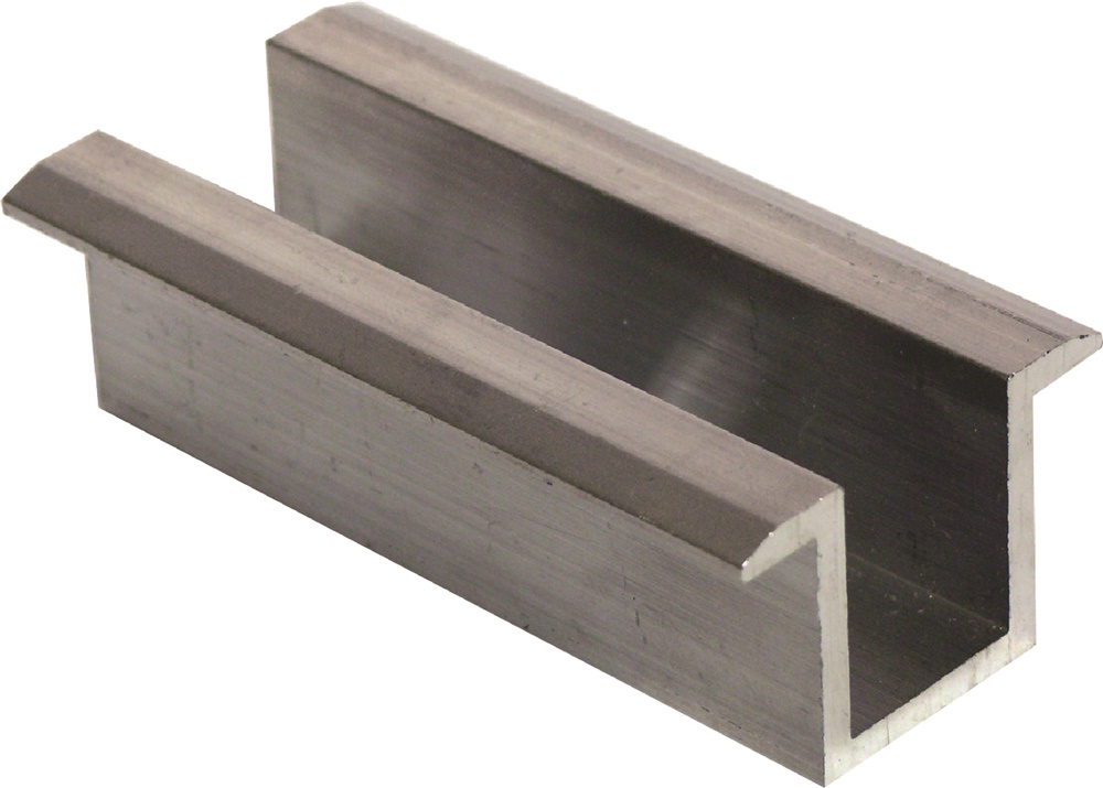 Staffa Omega in alluminio L60mm foro 9 fissaggio intermedio per dispositivi elettrici universale resistente