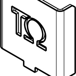 Compensatore laterale acciaio inox resistente corrosione per impianti elettrici modulari