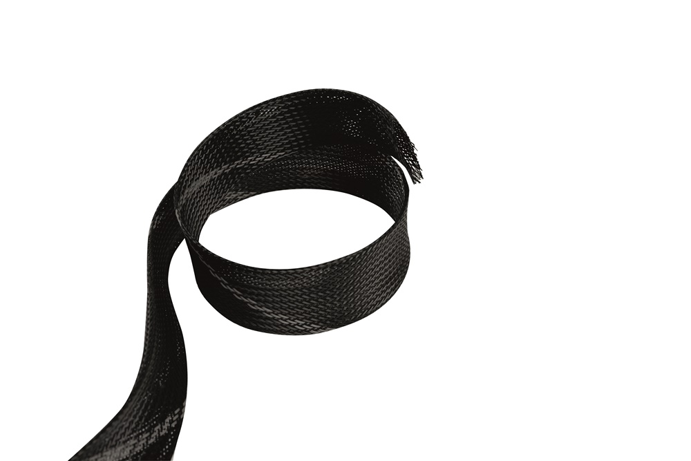 Guaina poliestere nera V0 UL 10 mm protezione elettrica 10 metri