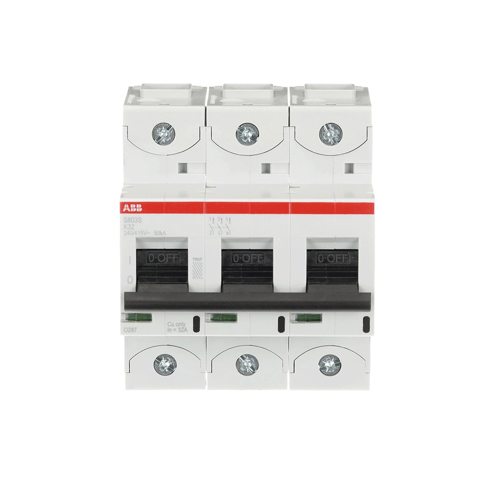 Interruttore automatico 3 poli 32A K-Characteristic alta prestazione uso residenziale industriale