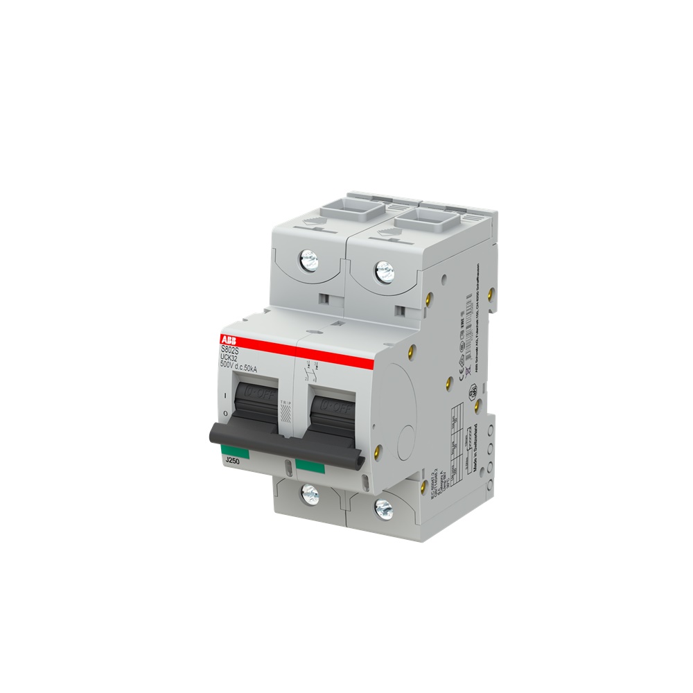 Interruttore Automatico Miniatura 2 Poli K 32A 50kA Alta Prestazione 250VDC