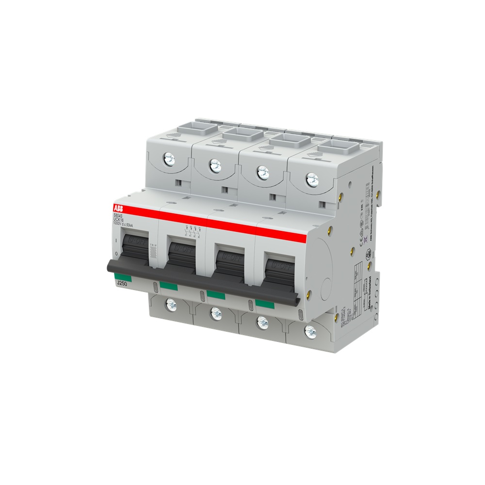 Interruttore automatico miniatura 4 poli K 16A 50kA 250VDC alta prestazione