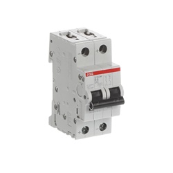 Interruttore magnetotermico S200MUC 2 poli 6A curva B per applicazioni AC e DC