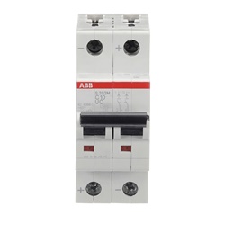Interruttore automatico miniatura S202MUC C 10A 2 poli AC/DC 10 kA uso industriale