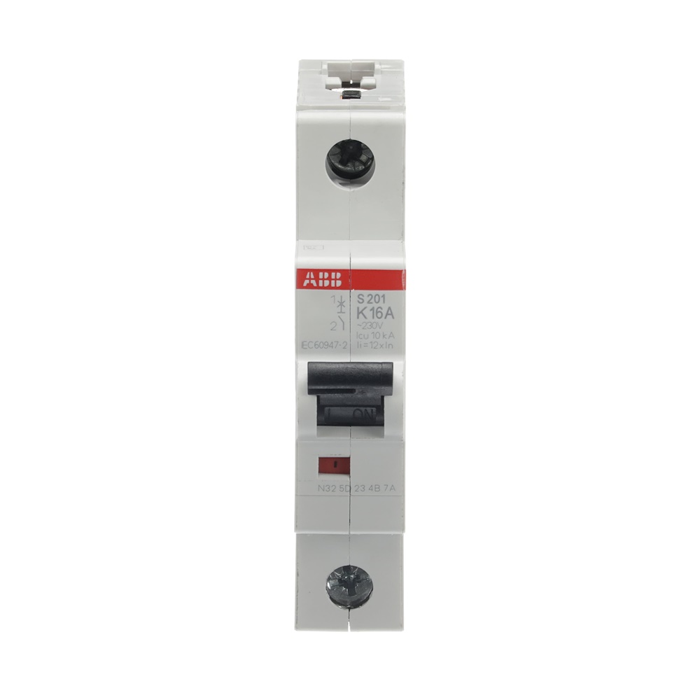 Interruttore Automatico Miniaturizzato S200 1P 16A K 6kA uso residenziale e industriale