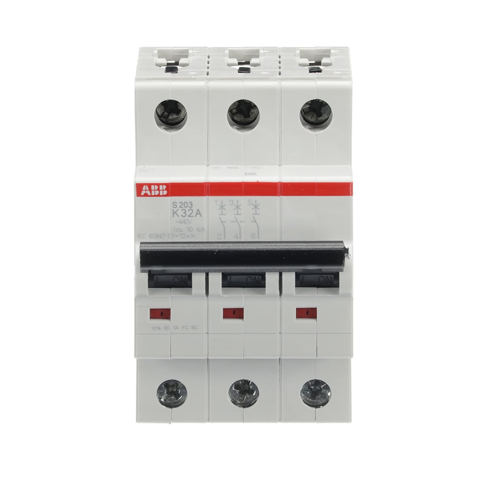 Interruttore Automatico Miniature S200 3P 32A K 6kA AC uso residenziale industriale