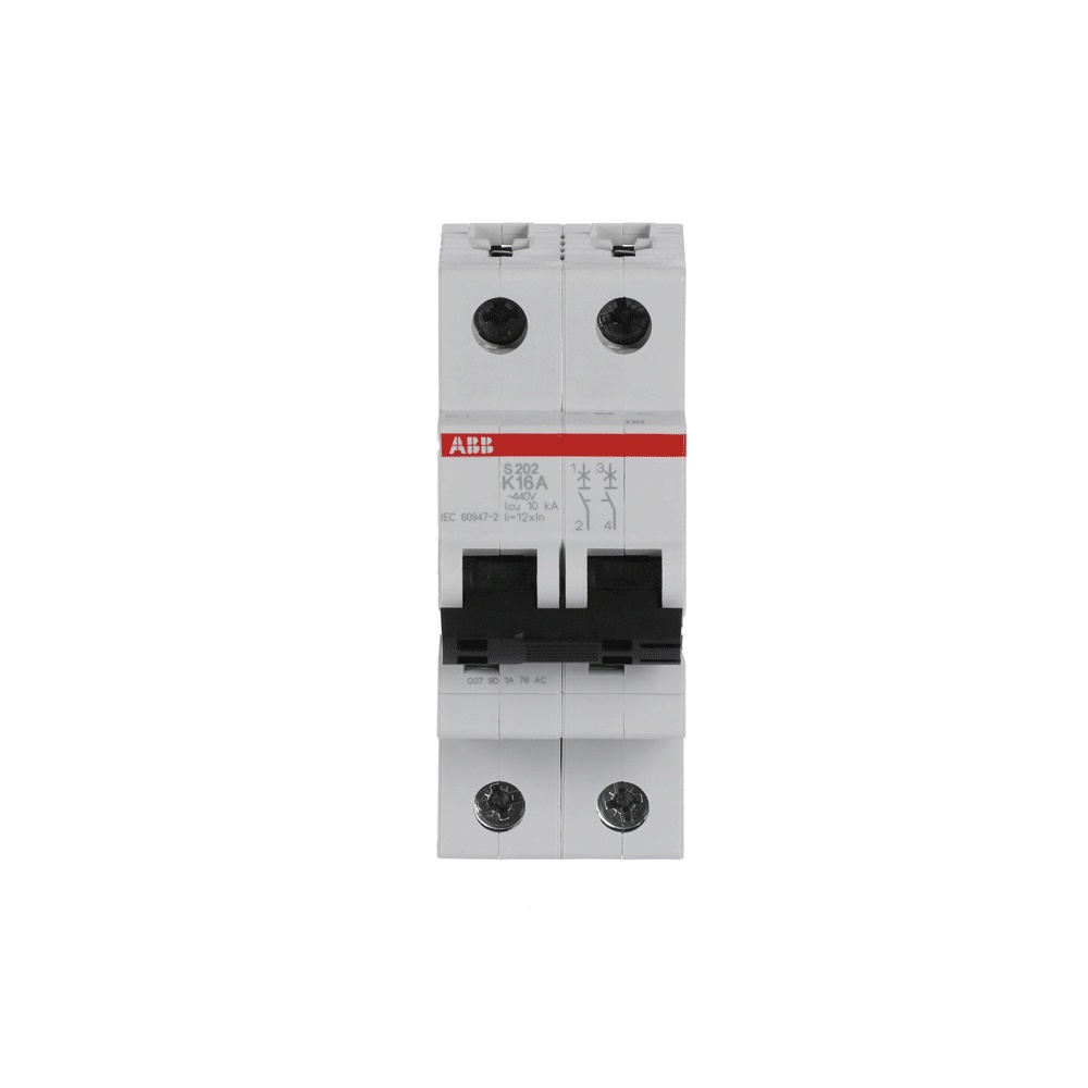 Interruttore Automatico Miniatura S200 2P 16A K 6kA per Uso Residenziale e Industriale