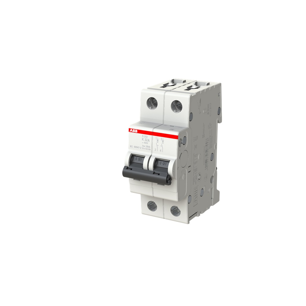 Interruttore Automatico Miniatura S200 2P 32A K 6kA AC uso residenziale industriale