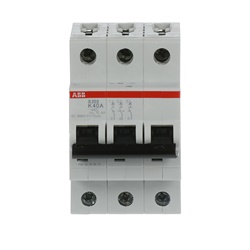 Interruttore Automatico Miniature Circuit Breaker S200 3P 40A K 6kA uso residenziale e industriale