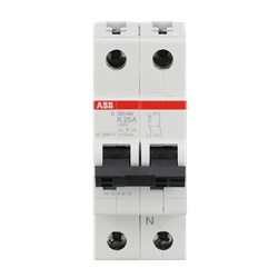 Mini interruttore automatico Rexel S200 1P+N 25A K 6kA uso residenziale e industriale