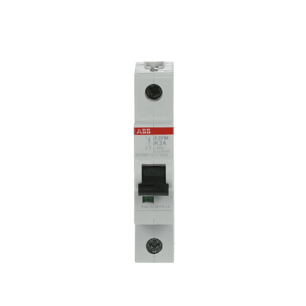 Interruttore automatico modulare S200M 1P 2A caratteristica K 10kA uso residenziale industriale