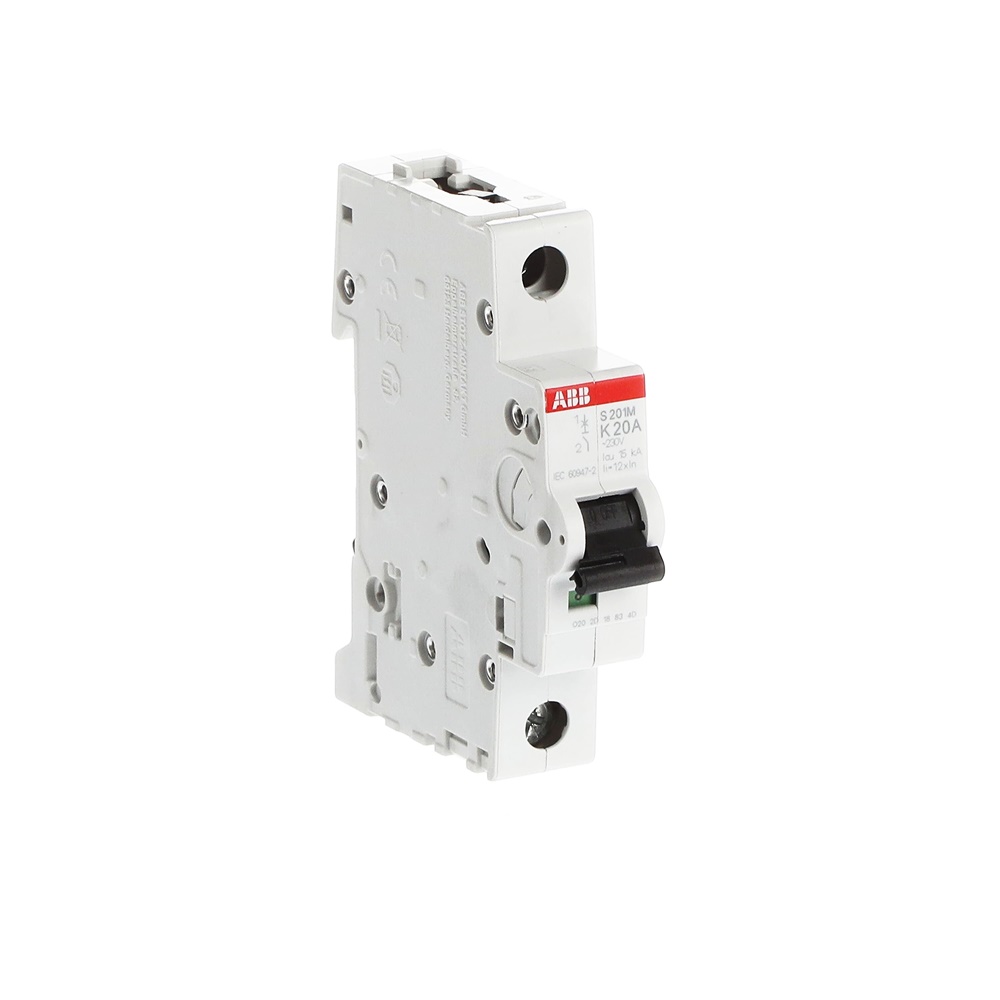 Interruttore Automatico Miniatura S200M 1P 20A K 10kA Uso Residenziale e Industriale
