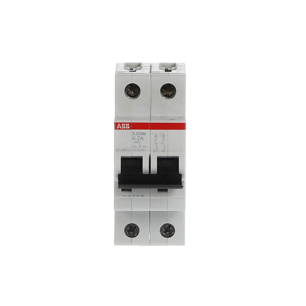 Interruttore Automatico Miniature S200M 2P 2A K 10kA Uso Residenziale Commerciale Industriale