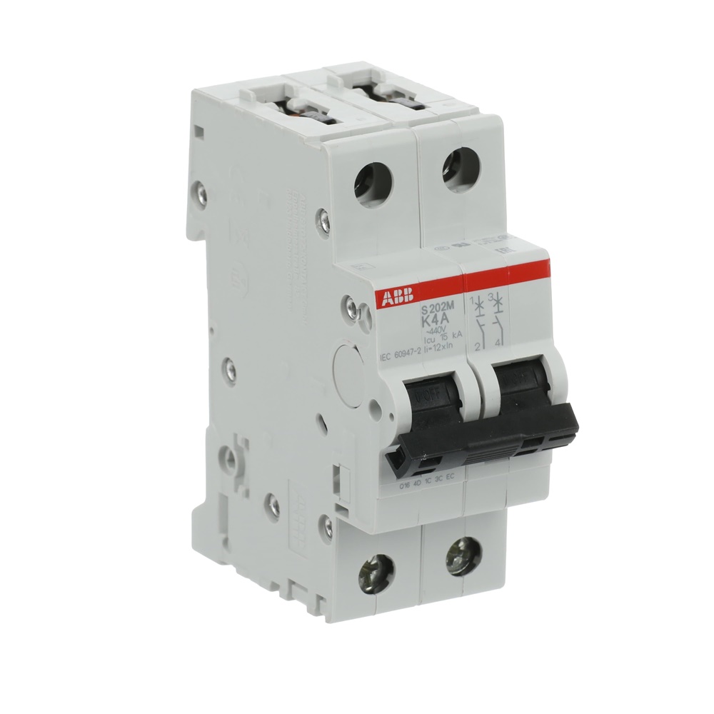 Interruttore Automatico Miniature S200M 2P 4A K 10kA Uso Residenziale Commerciale Industriale