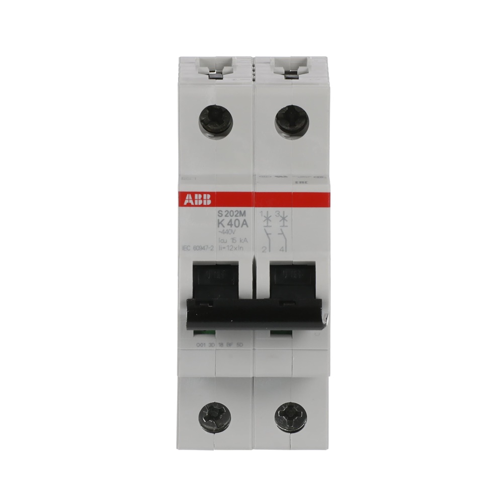 Interruttore automatico Miniature Circuit Breaker S200M 2 poli 40A caratteristica K 10kA AC uso residenziale commerciale industriale