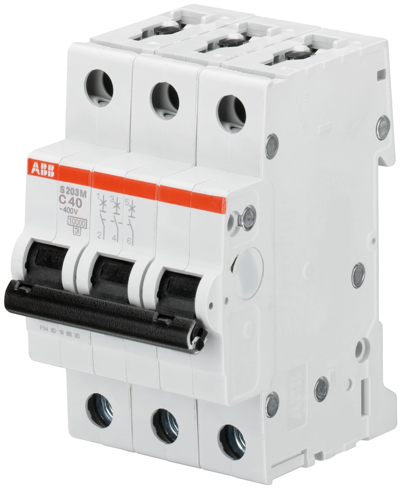 Interruttore Automatico Miniature Circuit Breaker S200M 3P 1,6A K 10kA uso residenziale e industriale