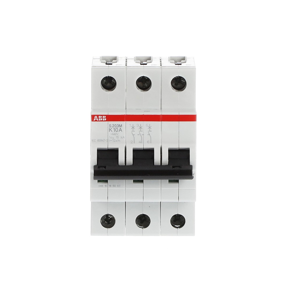 Interruttore Automatico Miniature Circuit Breaker S200M 3P 10A K 10kA AC uso residenziale commerciale industriale