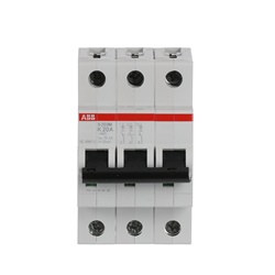 Interruttore automatico miniaturizzato S200M 3P 20A caratteristica K 10kA AC uso residenziale e industriale