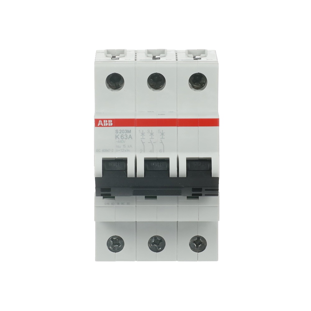 Interruttore automatico Miniature Circuit Breaker S200M 3P 63A caratteristica K uso residenziale commerciale industriale