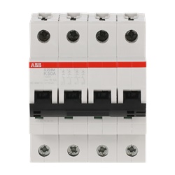 Interruttore automatico Miniature Circuit Breaker S200M 4 poli 50A caratteristica K uso residenziale industriale