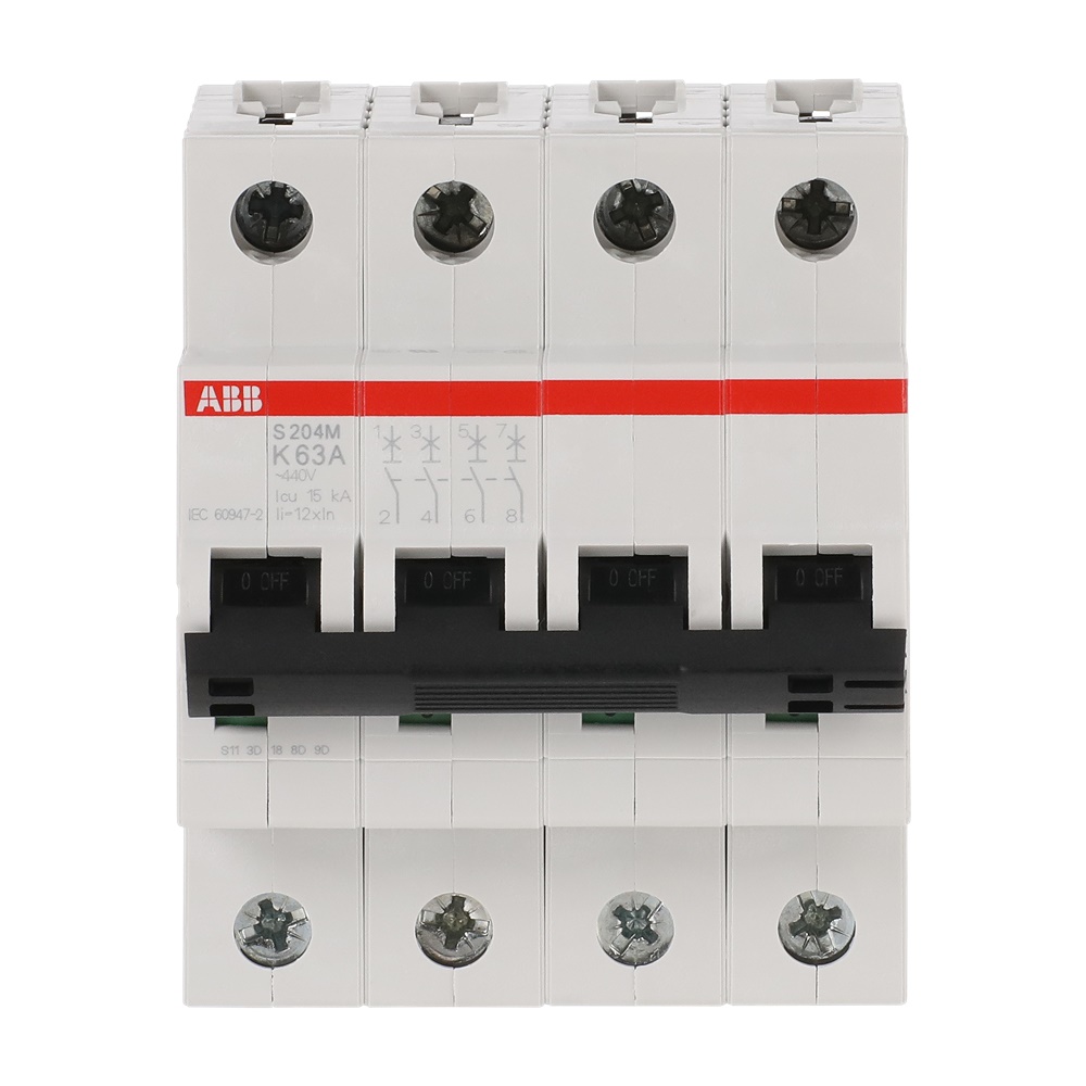Interruttore Automatico Miniature Circuit Breaker S200M 4P 63A Caratteristica K Uso Residenziale Commerciale Industriale