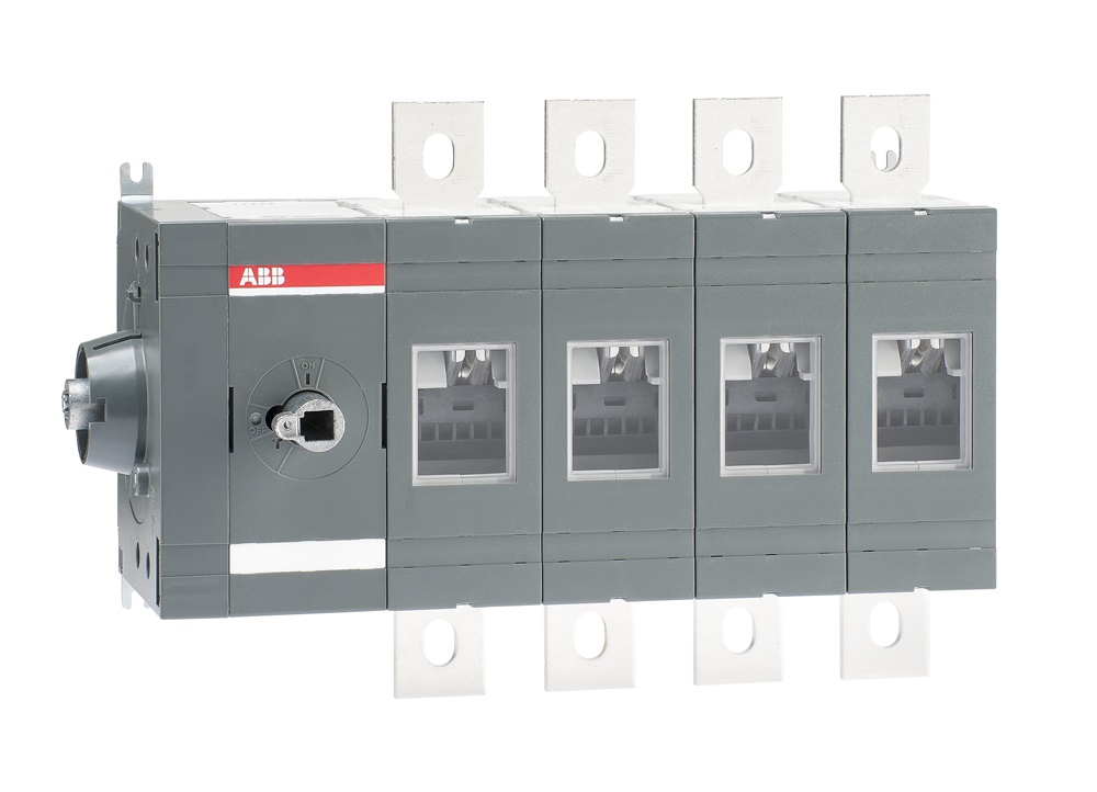 Sezionatore laterale 4 poli 80A base montato per impianti elettrici industriali e civili
