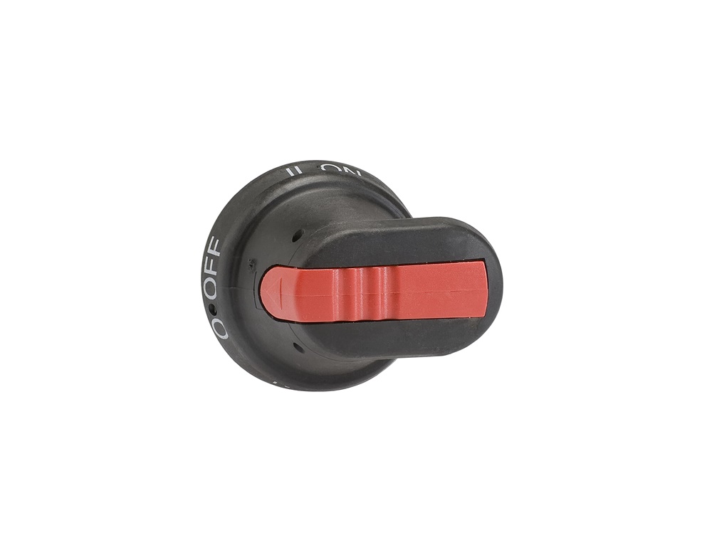 Maniglia nera a pistola ergonomica per impianti elettrici professionali resistente e confortevole