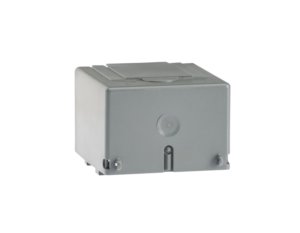 Calotta bassa grigia 4 poli per terminali OS/OSM600-800, snap-on, plastica resistente, kit 3 pezzi per impianti elettrici