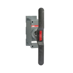 Maniglia diretta nera OSV1250DK per montaggio frontale con blocco a lucchetto per uso elettrico