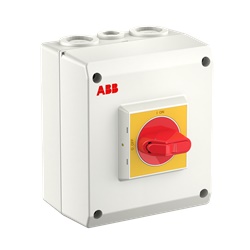 Sezionatore elettrico 3 poli 32A 415V IP65 custodia plastica per uso industriale e civile