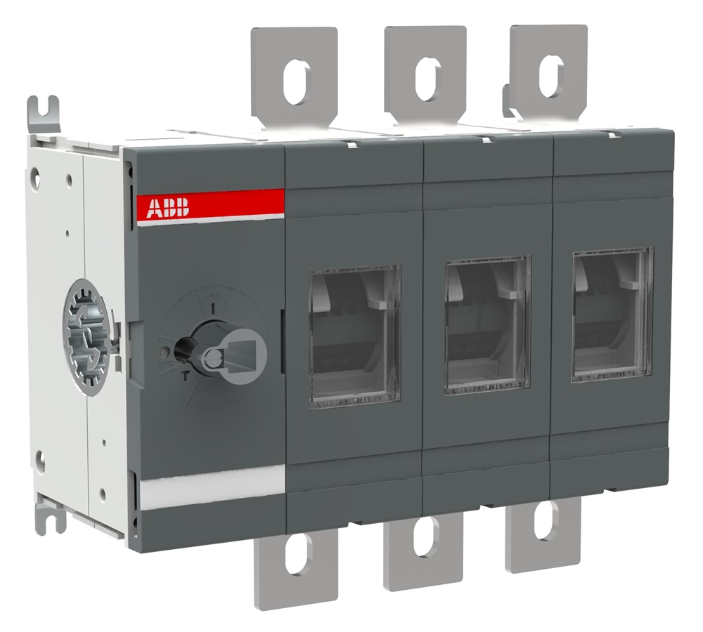 Sezionatore elettrico trifase 800A 3 poli base montaggio per impianti industriali
