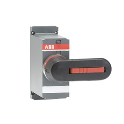Maniglia diretta nera OSV400DK per comando frontale OS400D con blocco sicurezza triplo