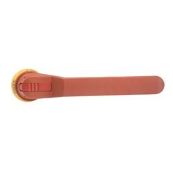 Maniglia OHY274J12 per impianti elettrici, rosso/giallo, 274 mm, presa sicura e resistente