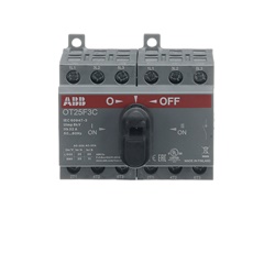 Sezionatore 3 poli OT25F3C 25A cambio manuale isolamento applicazioni elettriche industriali e civili
